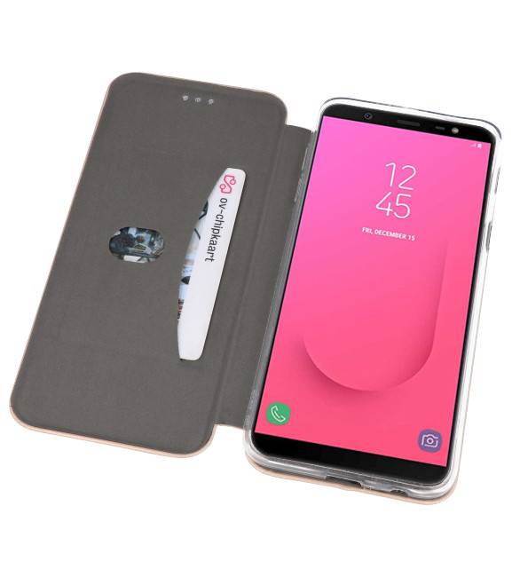 Custodia Folio sottile per Galaxy J8 2018 Gold