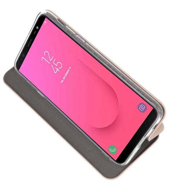 Slim Folio Case voor Galaxy J8 2018 Goud