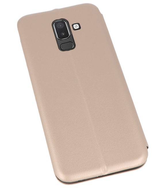 Slim Folio Case voor Galaxy J8 2018 Goud