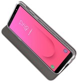 Custodia Folio sottile per Galaxy J8 2018 Grigio