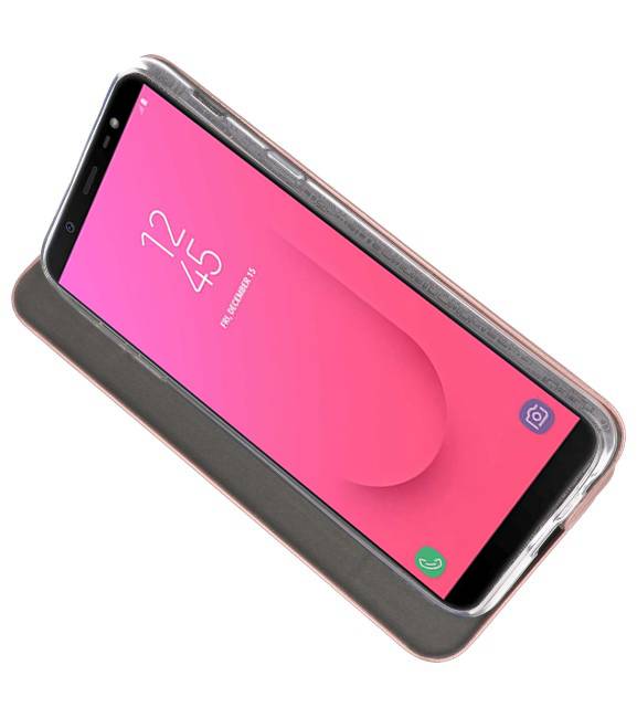Slim Folio Case voor Galaxy J8 2018 Roze