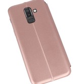 Slim Folio Case voor Galaxy J8 2018 Roze