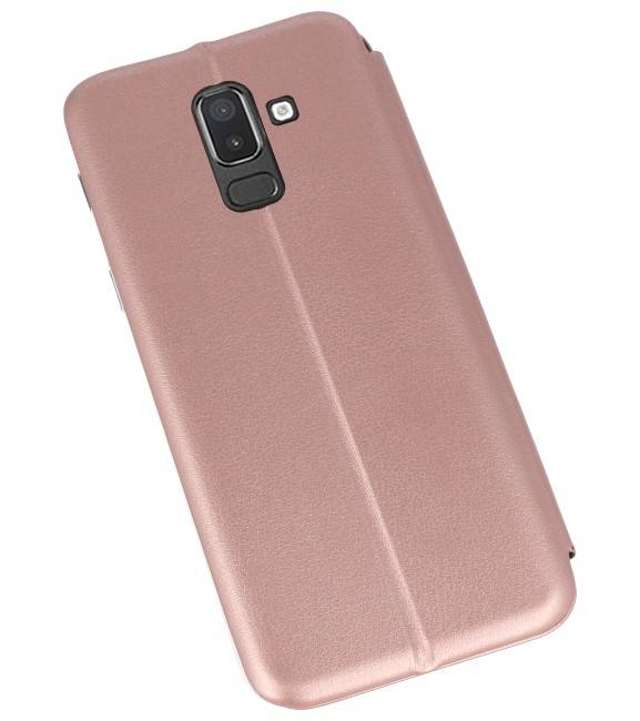 Slim Folio Case voor Galaxy J8 2018 Roze