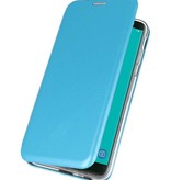 Etui Folio Slim pour Galaxy J6 2018 Bleu