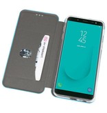 Etui Folio Slim pour Galaxy J6 2018 Bleu