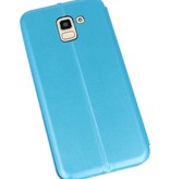 Slim Folio Case voor Galaxy J6 2018 Blauw