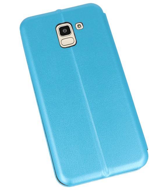 Etui Folio Slim pour Galaxy J6 2018 Bleu