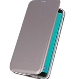 Étui Folio Slim pour Galaxy J6 2018 Gris