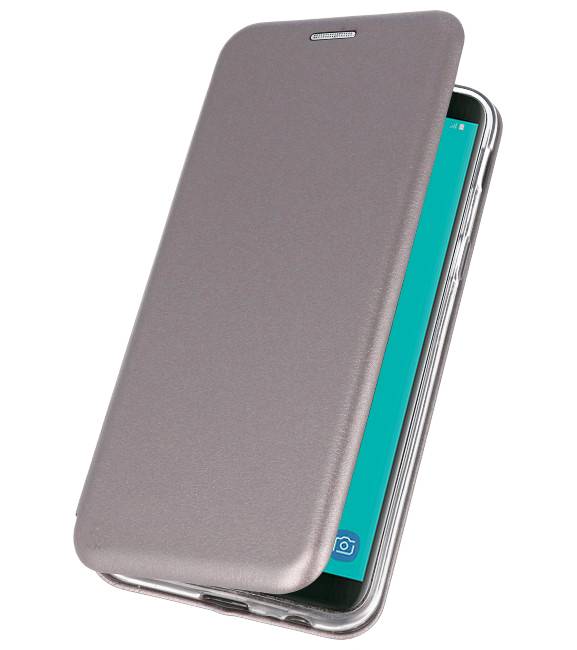 Étui Folio Slim pour Galaxy J6 2018 Gris