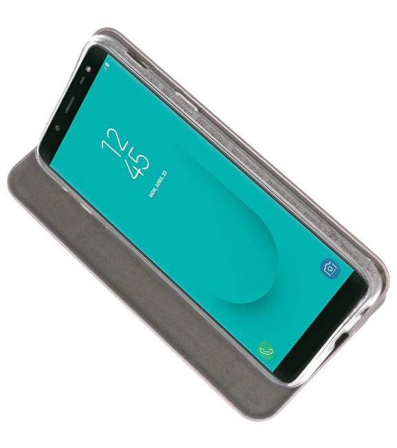 Étui Folio Slim pour Galaxy J6 2018 Gris