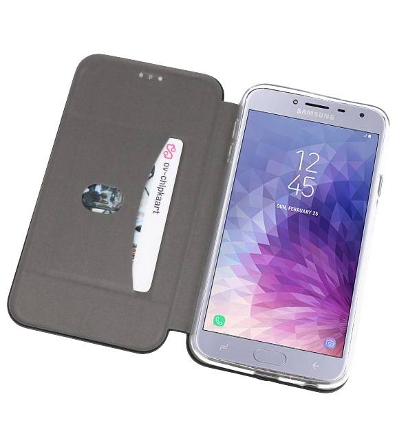 Custodia Folio sottile per Galaxy J4 2018 nera