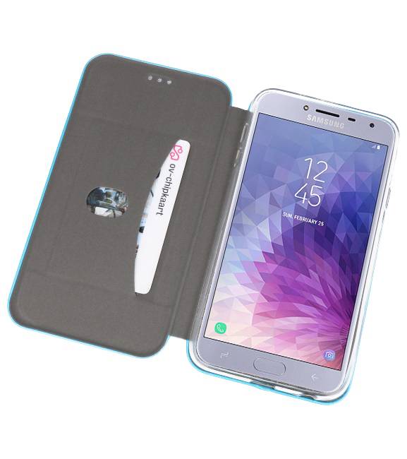 Custodia Folio sottile per Galaxy J4 2018 Blue