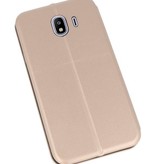 Schlanke Folio Case für Galaxy J4 2018 Gold