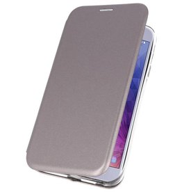 Custodia Folio sottile per Galaxy J4 2018 grigio