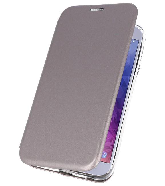 Custodia Folio sottile per Galaxy J4 2018 grigio