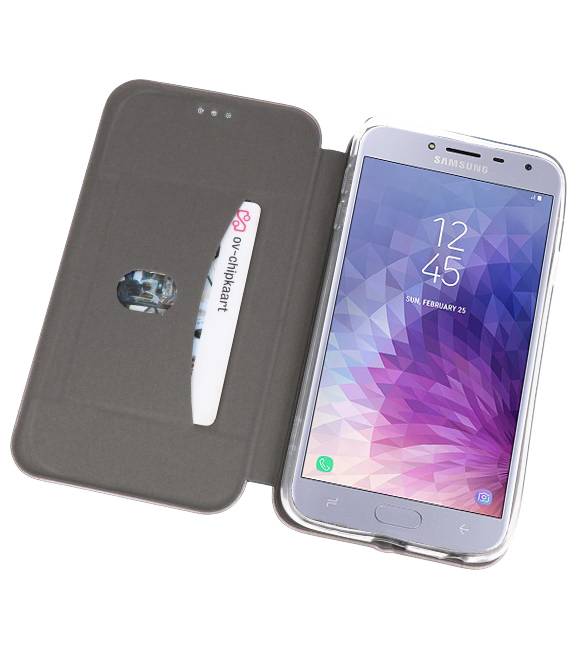 Custodia Folio sottile per Galaxy J4 2018 grigio