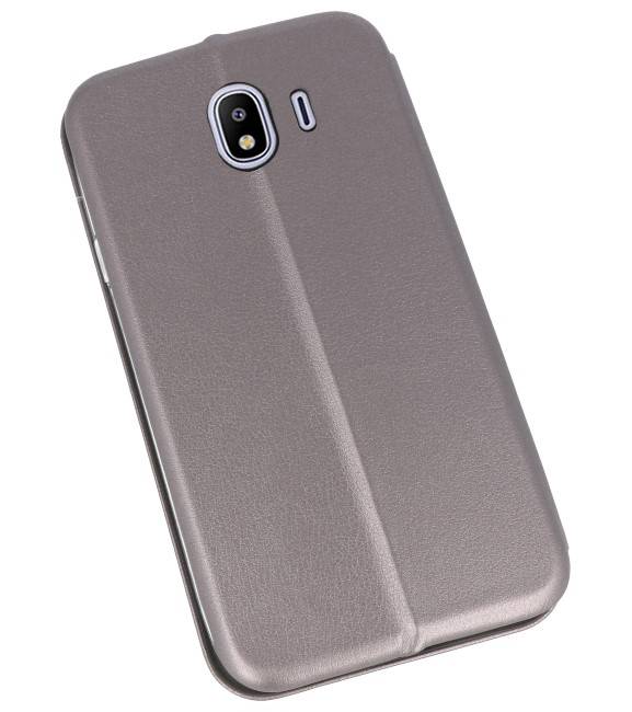 Custodia Folio sottile per Galaxy J4 2018 grigio