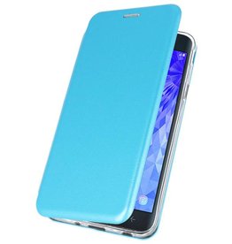 Etui Folio Slim pour Galaxy J7 2018 Bleu