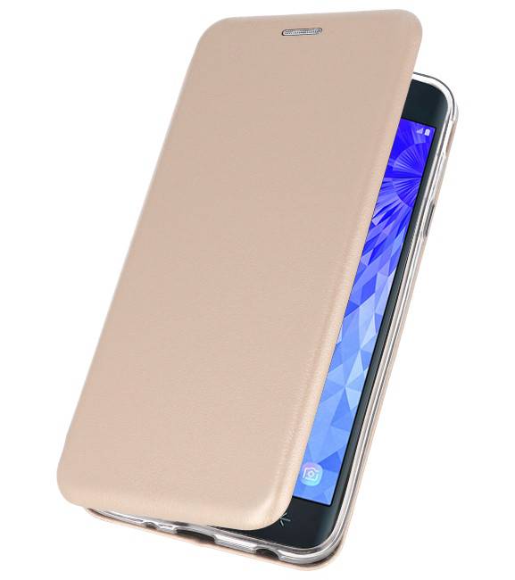 Slim Folio Case voor Galaxy J7 2018 Goud