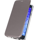 Slim Folio Case voor Galaxy J7 2018 Grijs