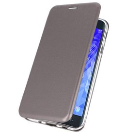 Custodia Folio sottile per Galaxy J7 2018 grigio