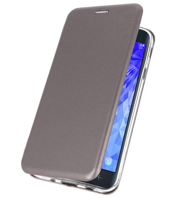 Custodia Folio sottile per Galaxy J7 2018 grigio