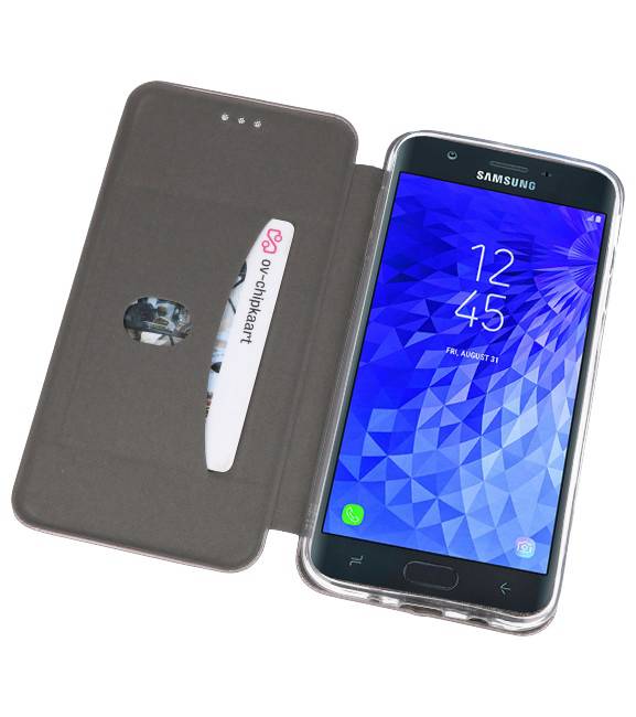 Custodia Folio sottile per Galaxy J7 2018 grigio