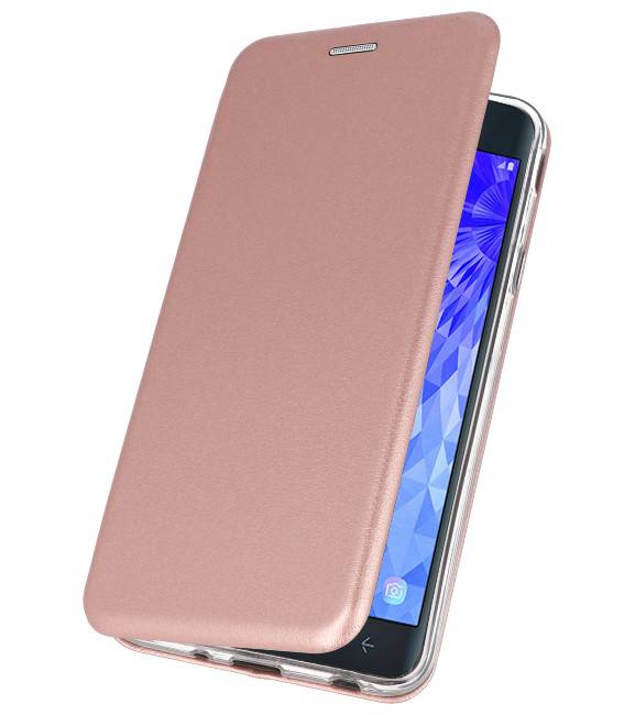 Schlanke Folio Case für Galaxy J7 2018 Pink