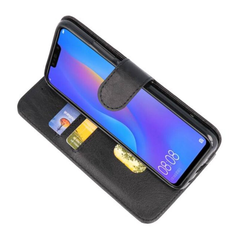 Custodie a portafoglio Bookstyle Custodia Huawei P Smart Plus per Black