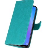 Bookstyle Wallet Cases Hoes voor Huawei P Smart Plus Groen