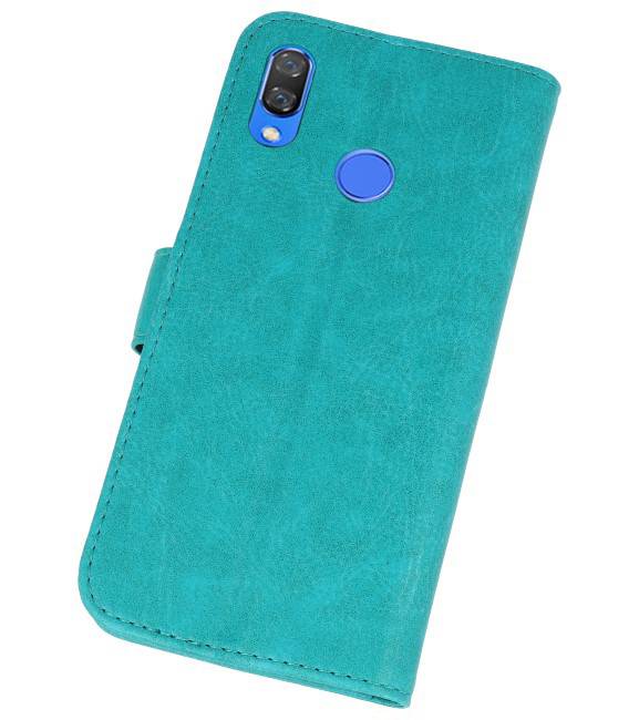 Bookstyle Wallet Cases Hoes voor Huawei P Smart Plus Groen