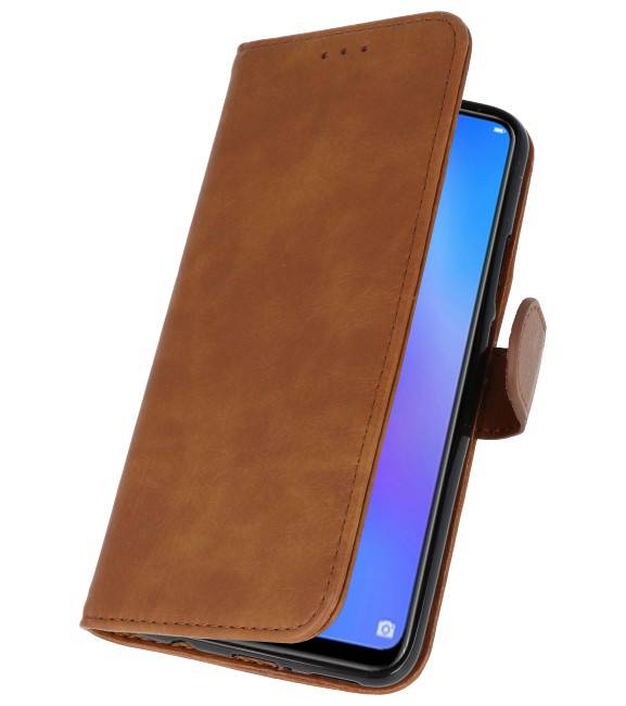 Bookstyle Wallet Tasker Huawei P Smart Plus Cover Brown