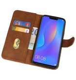 Etuis Portefeuille En Housse Huawei P Smart Plus Marron