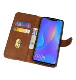 Bookstyle Wallet Tasker Huawei P Smart Plus Cover Brown