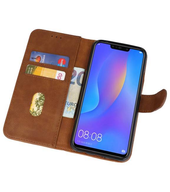 Bookstyle Wallet Cases Huawei P Smart Plus Cover Brown