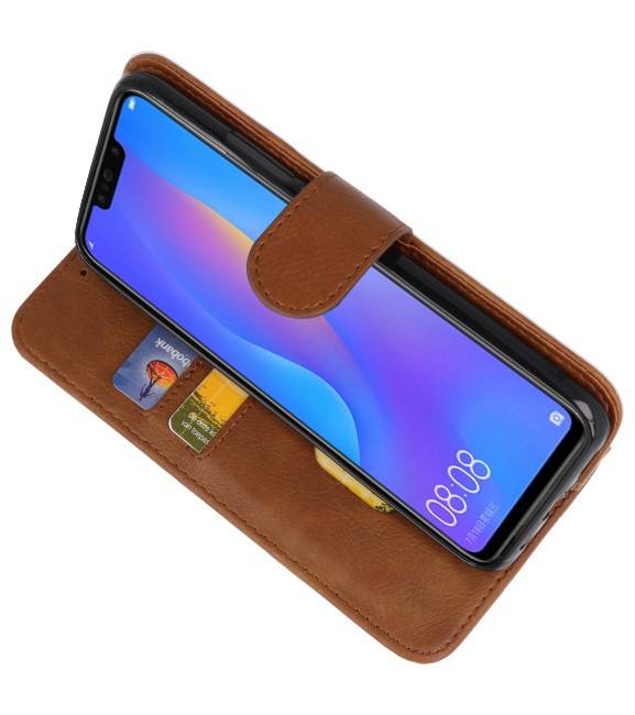 Bookstyle Wallet Cases Hoes voor Huawei P Smart Plus Bruin