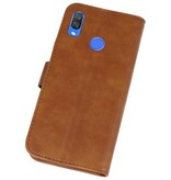 Bookstyle Wallet Tasker Huawei P Smart Plus Cover Brown