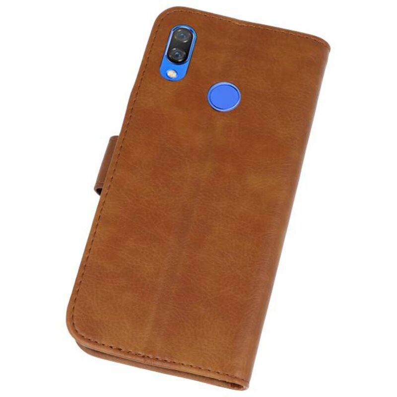 Bookstyle Wallet Tasker Huawei P Smart Plus Cover Brown