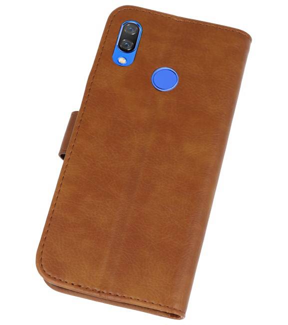 Bookstyle Wallet Cases Hoes voor Huawei P Smart Plus Bruin