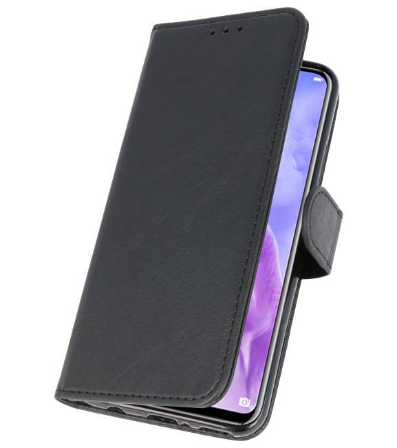 Bookstyle Wallet Cases Hoes voor Huawei Nova 3 Zwart