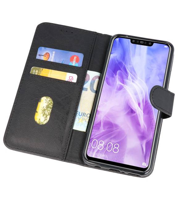 Bookstyle Wallet Hüllen Huawei Nova 3 Case Schwarz