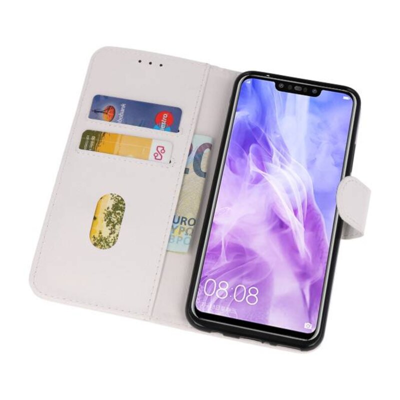 Etuis portefeuille en étui Huawei Nova 3 blanc