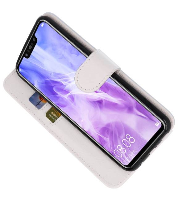 Bookstyle Wallet Cases Hoes voor Huawei Nova 3 Wit