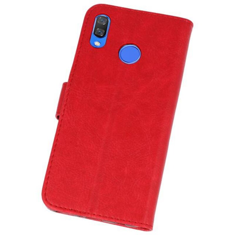 Custodie a portafoglio Bookstyle Custodia per Huawei Nova 3 Red