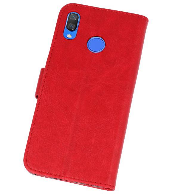 Bookstyle Wallet Cases Hoes voor Huawei Nova 3 Rood