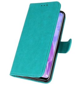 Bookstyle Wallet Cases Hoes voor Huawei Nova 3 Groen