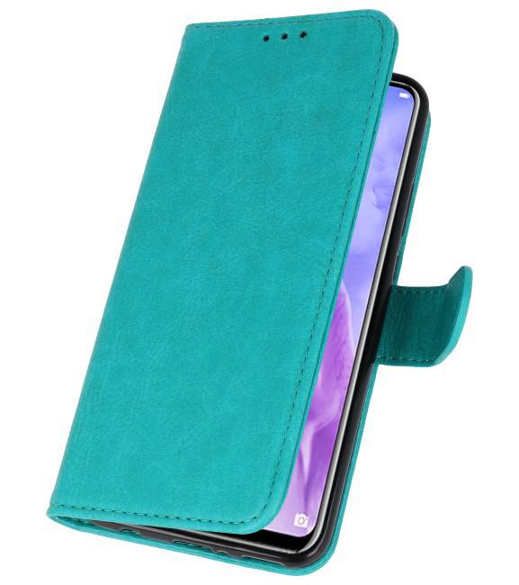 Bookstyle Wallet Cases Hoes voor Huawei Nova 3 Groen