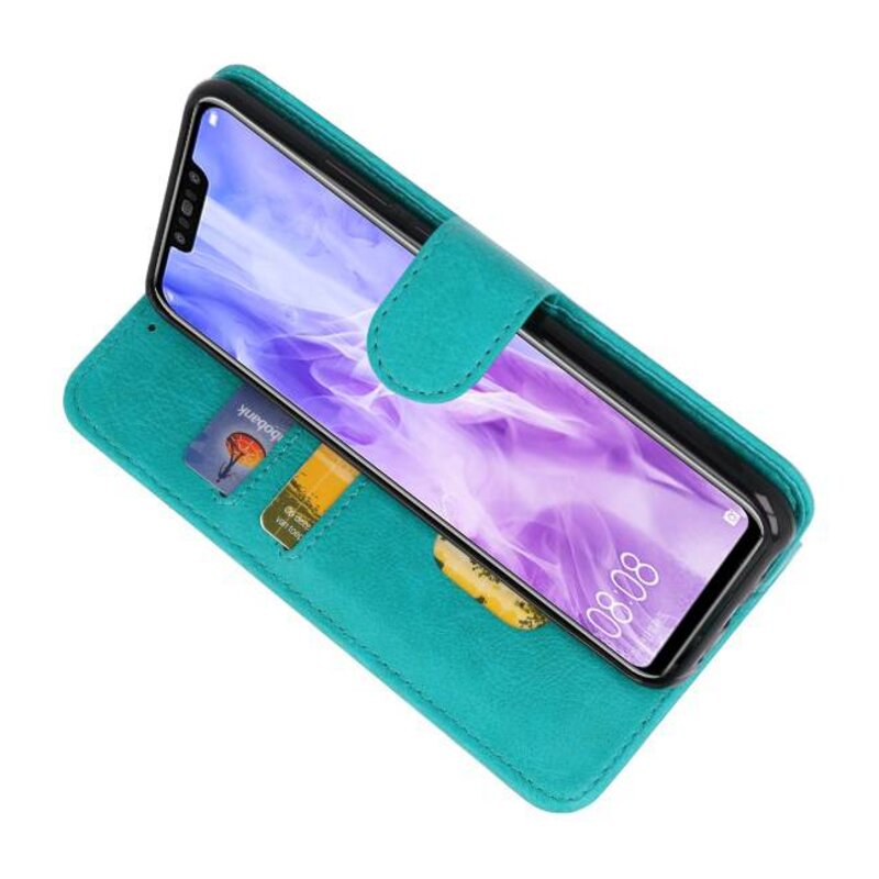 Etuis portefeuille en étui Huawei Nova 3 vert