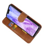 Bookstyle Wallet Cases Hoes voor Huawei Nova 3 Bruin