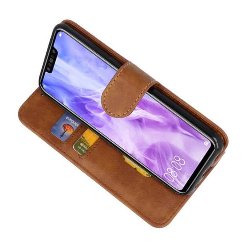 Bookstyle Wallet Cases Huawei Nova 3 Brun Taske